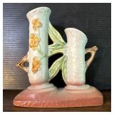 Roseville Pottery Bittersweet Double Bud Vase