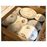 Vintage Porcelain Small Plates Trivets Drawer Lot