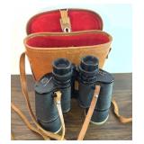 Vintage Tower Field Binoculars In Leather Case