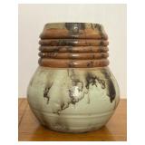 Vintage Horsehair Raku Pottery Vase Studio Pottery
