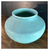 Van Briggle Pottery Mid Century Art Vase Turquoise
