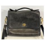 Coach Court Bag Style 9870 Vintage Black Leather