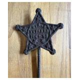 Antique GAR Civil War Veteran Grave Marker Star