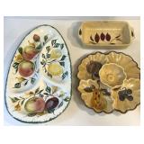 Pottery Serving Platters & Loaf Pan