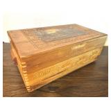 Carved Wood Decorative Box