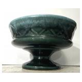 Hull Pottery Green Compote Bowl F25