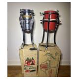 Vintage Christmas Tree Stands Metal Holders Pair