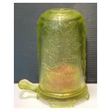 Vaseline Glass Fairy Lamp Uranium Green Light