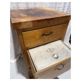 Butcher Block Kitchen Cabinet w/ Bread Box