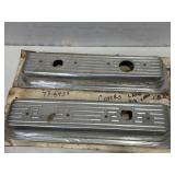 Vintage Finned Valve Covers, Late-Model SB Chevy