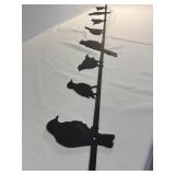 Metal Bird Wall Art 59" long up to 8"