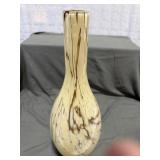 Art Glass Swirl Vase 19"