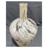 Art Glass Swirl Vase 14"