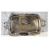 Oneida Silverplate Tray &  Sheffield Cake Server