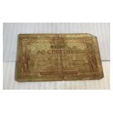 1917 50 Centimes Note Chambre de Commerce de