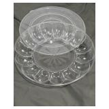 Deviled Egg Server w lid 12"