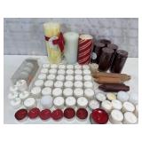 Large Candle Assortment w/8 led up to 8"