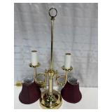 Brass Plate Bed Side Lamp 21"