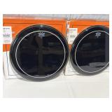 Remo Drumhead Pair 14" Pinestripe Ebony NEW Old