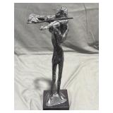 Modern Violinist Sculpture 3 lb 11 oz 15"