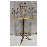 Metal Music Stand Brass Look Finish Adj from