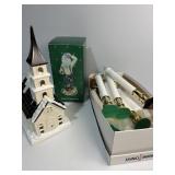 Window candles (15), ceramic church and Boydï¿½s