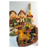 Harvest decor with cornucopia