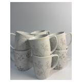 8 Corelle winter mugs (some staining)