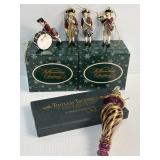Williamsburg Fire and Drum ornament set and