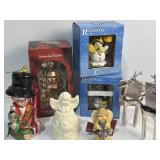 Various ornaments with two brand new unopened