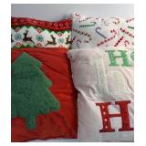 Two sets of reversible pillows 14x14