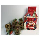 Vintage lantern garland and card holder