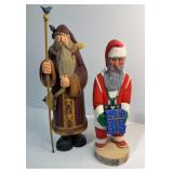 Two wood Santaï¿½s - Williraye Studio 16ï¿½ #1564