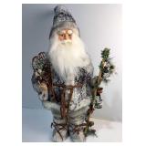 Snowshoe Santa Figurine - 22ï¿½ tall