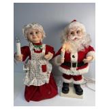 Animatronic Santa and Mrs Claus - they work