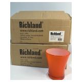 12 orange votives and
