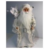White and silver Santa 18ï¿½ tall
