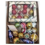 Vintage Glass Christmas Ornaments Variety