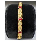 Florenza Victorian Revival Panel Link Bracelet