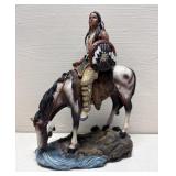 Native American Horseback Figurine
