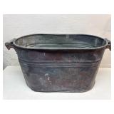 Antique Copper Laundry Boiler Tub Large