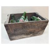 Mountain Valley Mineral Water Crate & Bottles