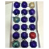 Vintage Glass Christmas Ornaments Variety Purple
