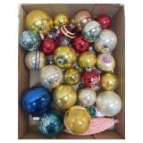 Vintage Glass Christmas Ornaments Variety