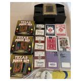 Poker Sets, Playing Cards & Card Shuffler