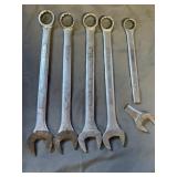 Large SAE Combination Wrench Set 1-1/8 to 1-1/2in