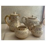 Sudlow Burslem Gold-Decorated Tea & Coffee Set