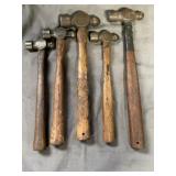 5 Ball Peen Hammers Vaughan & 16oz