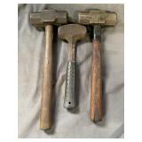 2 Sledge Hammers & Estwing Club Hammer