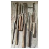 Assorted Punches Chisels & Pry Bars
